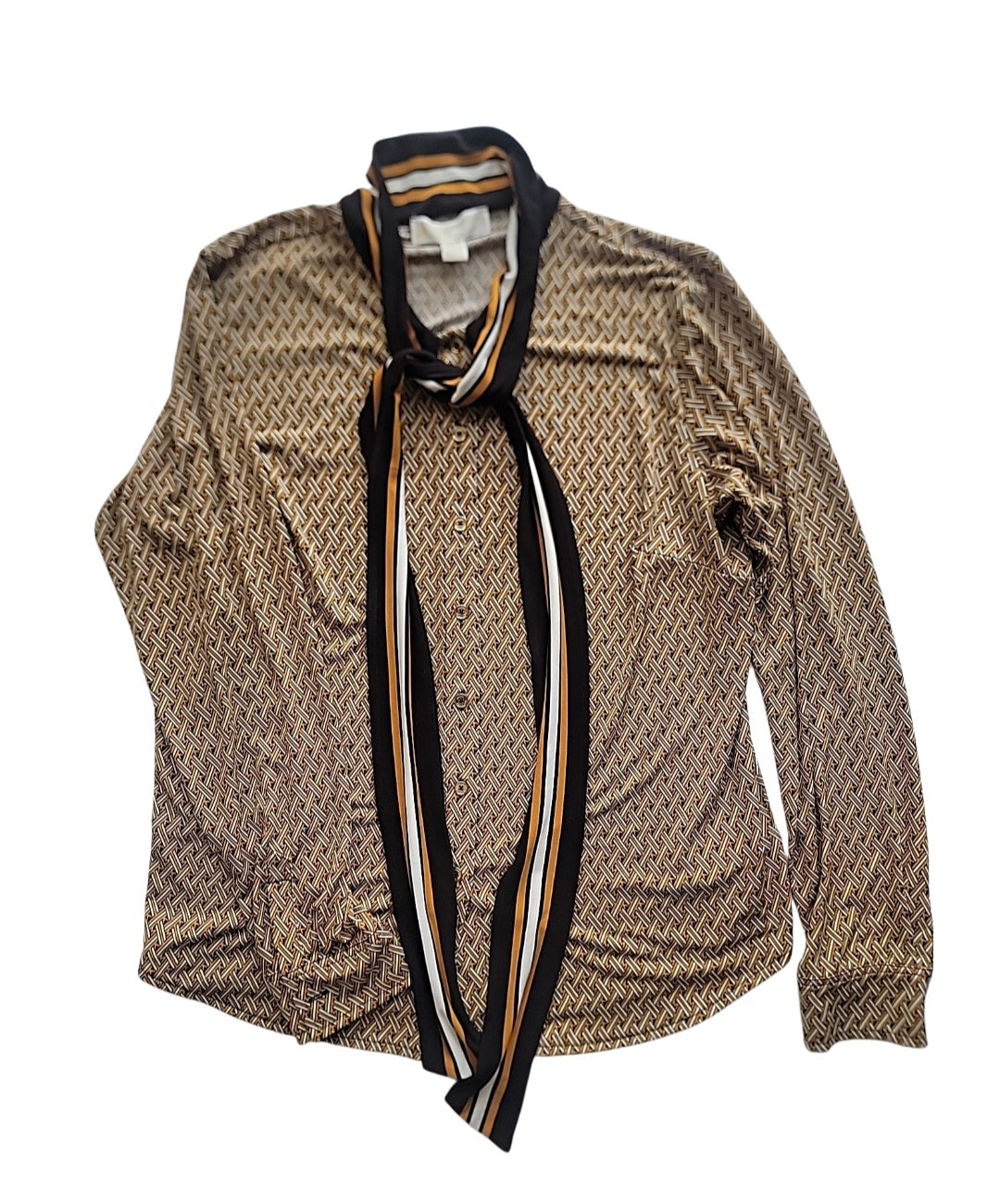 Michael Kors Logo Blouse Size Large
