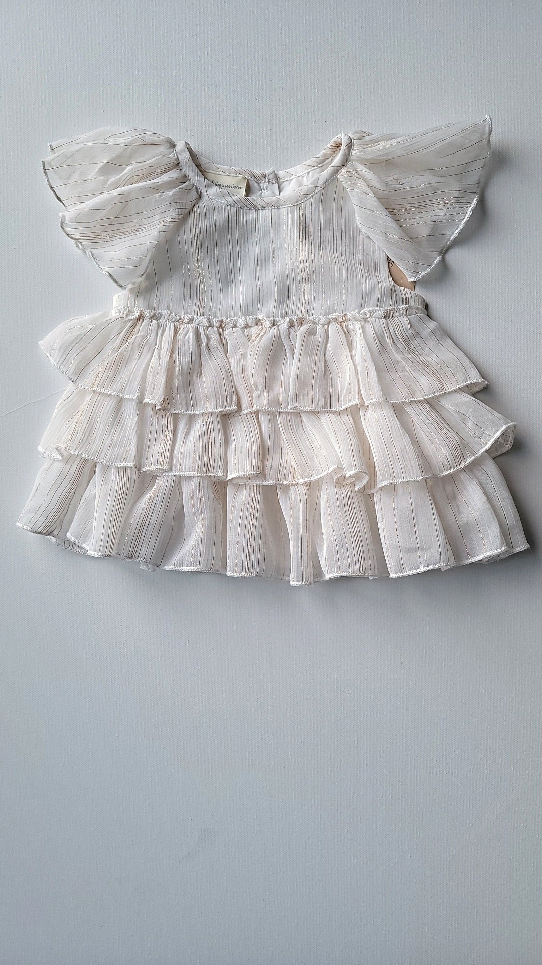First Impression Dress for Infant Girls Size 0-3 Months
