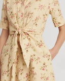 Lauren Ralph Lauren Linen Fit Flare Shirtdress Size 4