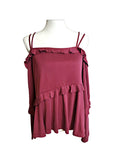 RO&DE Cold Shoulder Top for Women Size Medium
