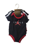 3-Pack Jordan Bodysuits for Infant Boys Size 9 Months