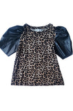 Michael Kors Plus Size Mixed Media Puff Sleeve Top Size 0X