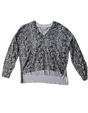 Michael Michael Kors Women's Drop Hem Sweater Zebra Print Size Medium