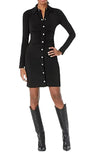 Michael Michael Kors Women's Snap Front Ruched Mini Dress Size Medium