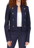 Michael Michael Kors Women's Cropped Ponte Military Coat Size Small