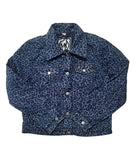 Michael Kors Leopard Print Denim Jacket Size Large