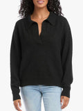Karen Kane Collard Ribbed Pullover Sweater Size Small