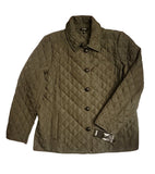 Jones New York Green Quilted Jacket Size Large