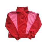 Ideology Colorblocked Quarter-Zip Long Sleeve Top For Girls Various Sizes