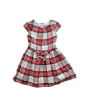 Carter's Plaid Sateen Holiday Dress For Girls Various Sizes