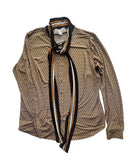 Michael Kors Logo Blouse Size Large