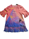 Stella McCartney Girls Disney Fantasia Mount Olympus Dress Size 4