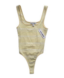 Steve Madden Stripe Rib Sweater Bodysuit Size XS