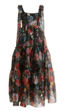 Chelsea28 Bow Shoulder Floral Tiered Gown Size XS