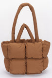 Nylon Quilted Padded Tote Bag