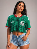 Womens Cropped Mexico Jersey