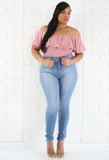 Flare Ruffle Bodysuit
