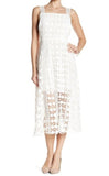 Few Moda Sleeveless Lace Midi Dress