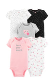 Carter's 5 pack Infant Bodysuits Size 9 months