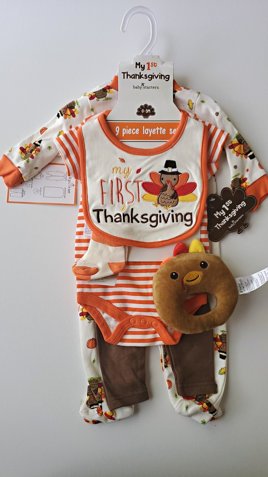 My First Thanksgiving Layette Set