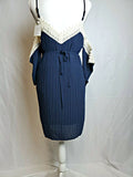 Free Generation Pleated Chiffon Cold-Shoulder Dress For Women