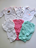 Six Pack of Long Sleeve Onesies for Newborn