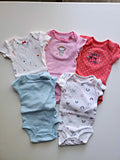 5 Pack of Carter's Onesies for Newborn