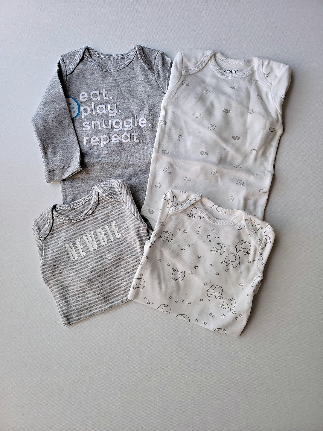 Carter's 4 Pc Bodysuits for Infant Boys Size 3 Months