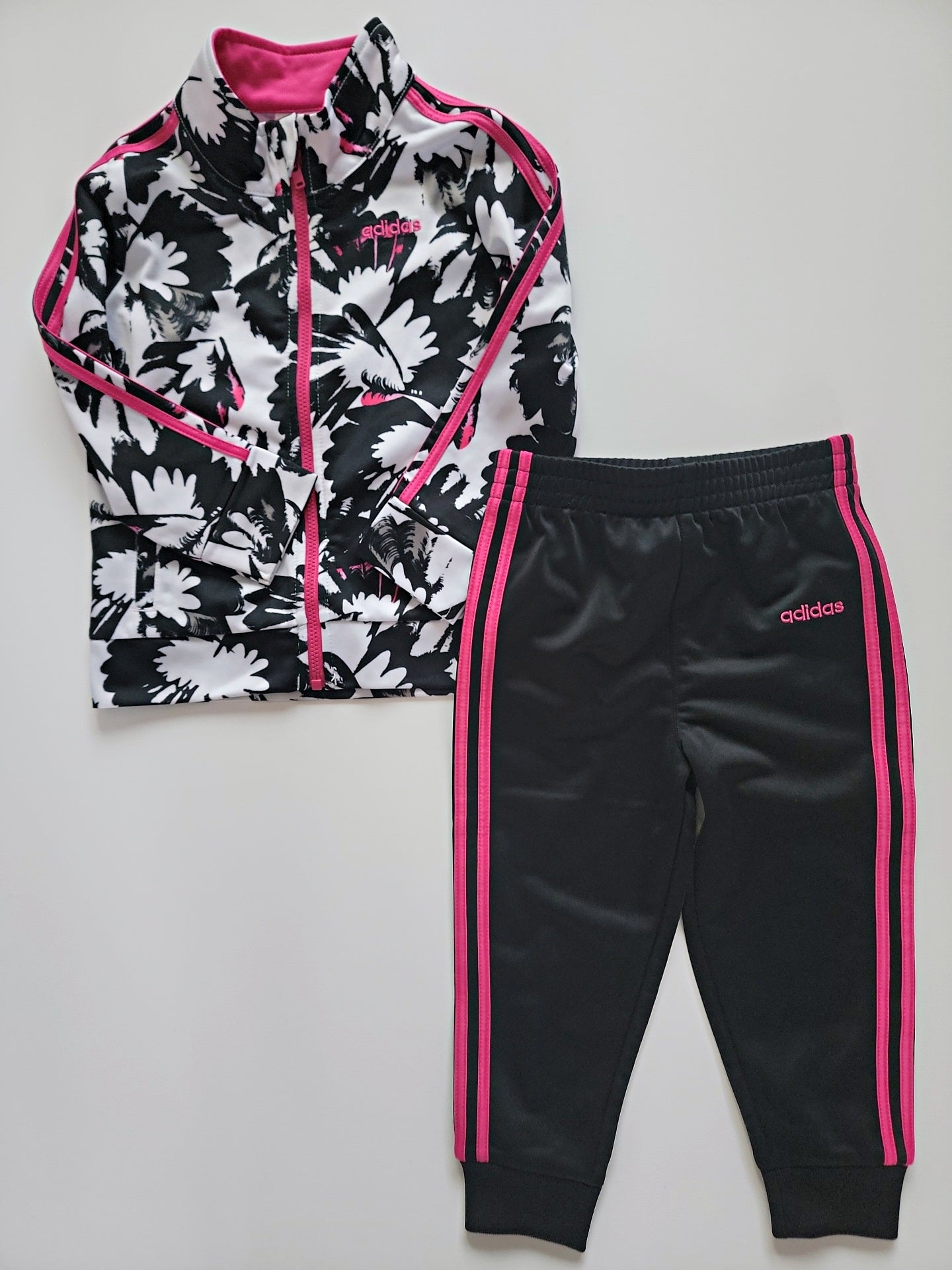Adidas Two Piece Set For Infant Girls Size 24 Months